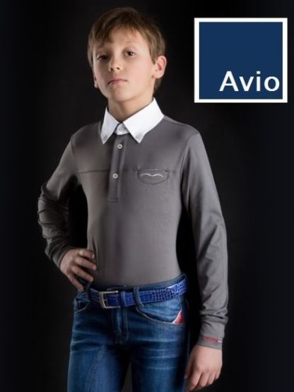 ANIMO Kinder-Turniershirt Langarm AGENDA Boy- avio