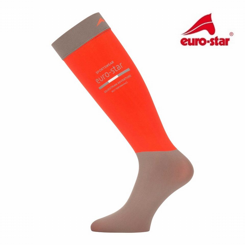 Euro-Star Reitstrümpfe ESTECHNICAL Socks - pumkin