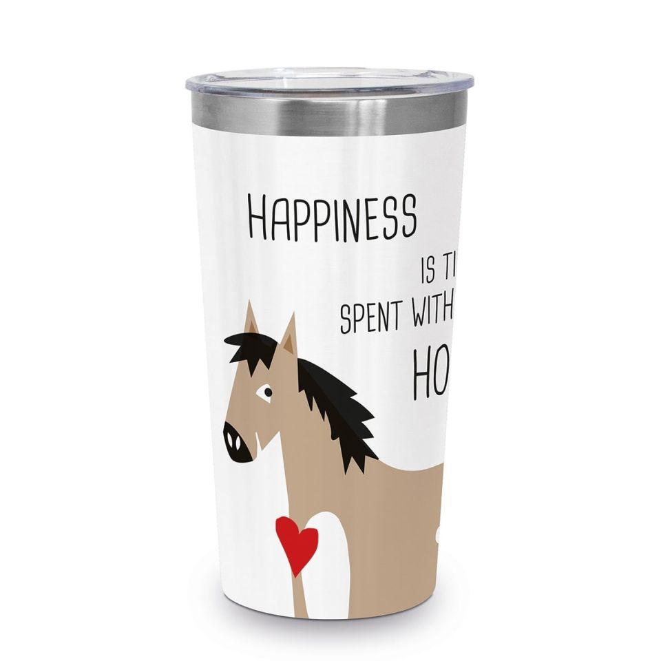 Thermobecher HAPPINESS & HORSE Travel Mug