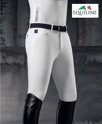 EQUILINE Herrenreithose WILLOW X-Grip - weiss