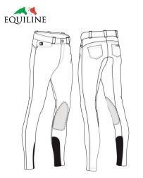 EQUILINE Herrenreithose HENRY - weiss