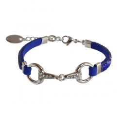 EQUINEMA Armband LILO Strass - silber/blau