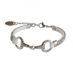 EQUINEMA Armband LILO Strass - silber/weiss