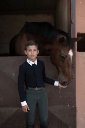 Cavalleria Toscana Kids JERSEY SHIRT PERFORATED