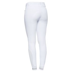 CT Damen Reithose PERFORATED Logo TAPE - weiss