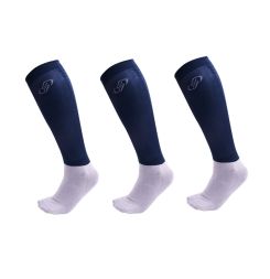 ONE Reitsocken SHOW Socks 3er Pack - blue/grey