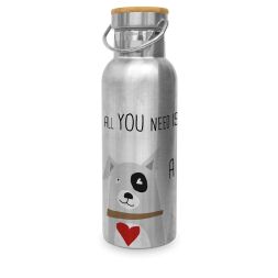 Trinkflasche LOVE & DOG Steel Bottle